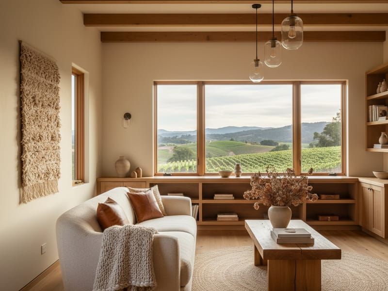 Geyserville landscape and architecture